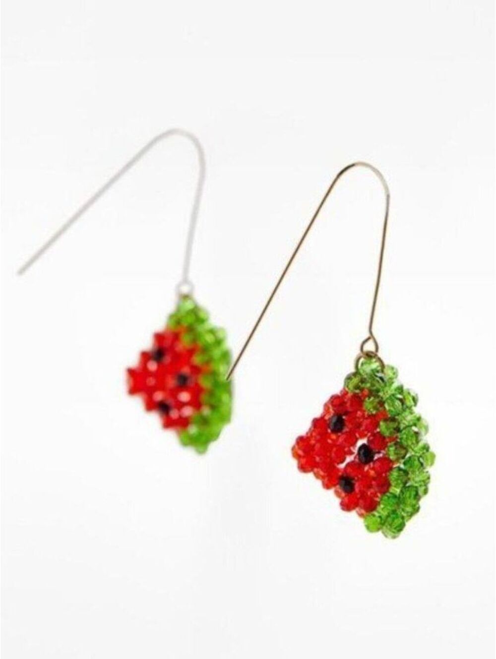 Zara Beaded Watermelon Drop Earrings